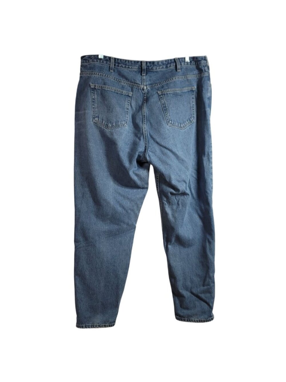 Lands' End Womens Straight Leg Jeans Blue 20W Zip Pockets Cotton Recover Hi Rise - Picture 5 of 9